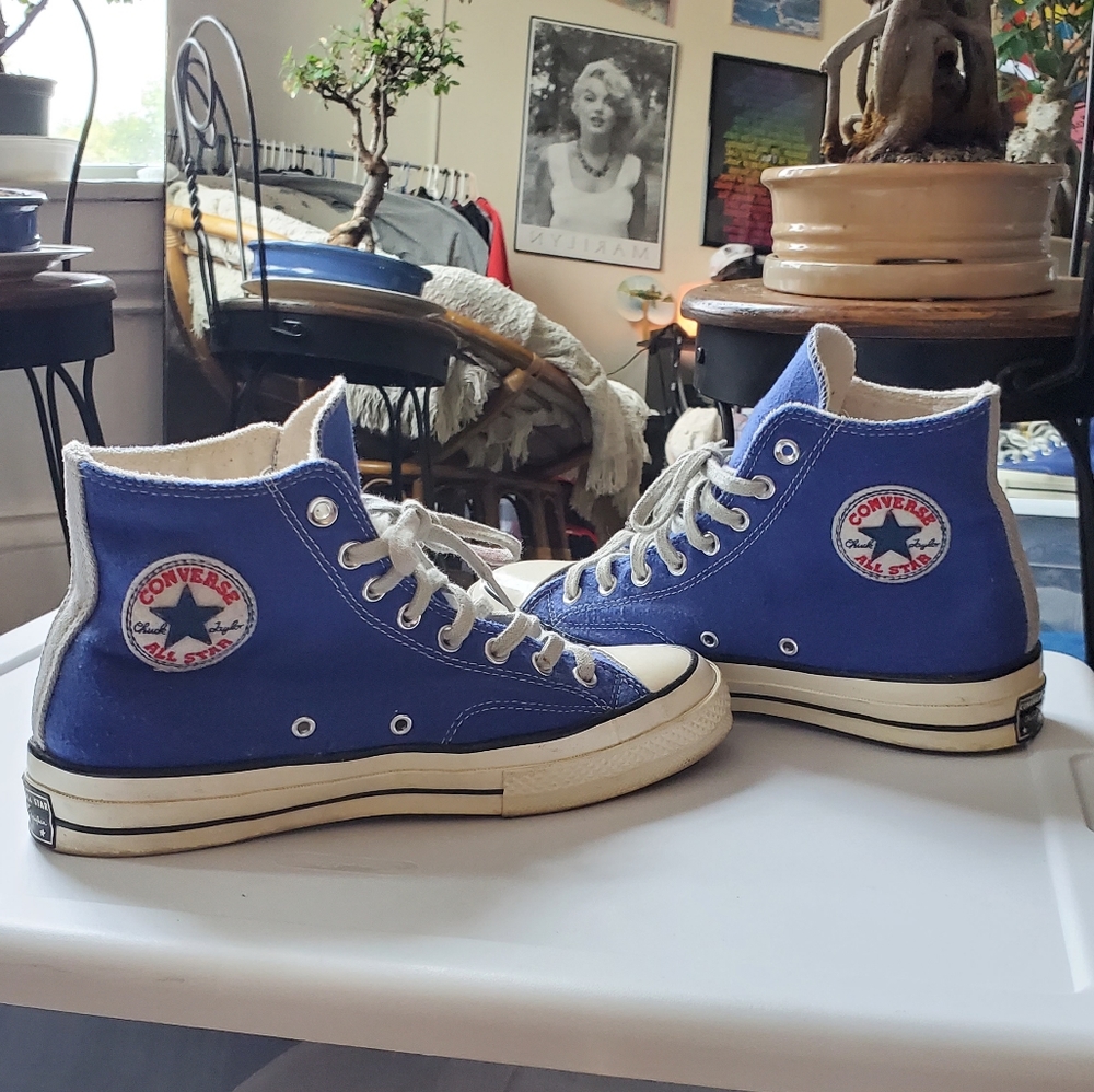Hi Top Chuck Taylor Blue "Wool" Converse